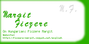 margit ficzere business card